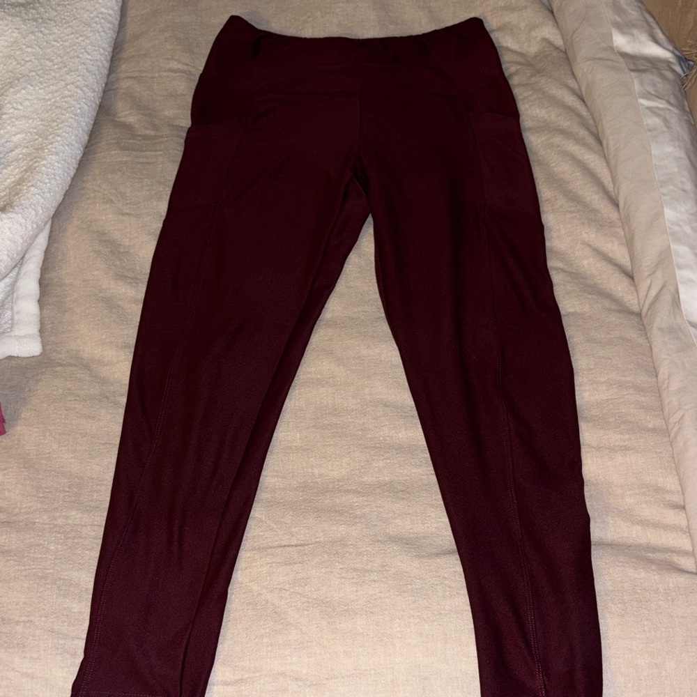 Marika Burgundy Leggings